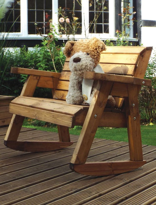 Premium British-Made Little Fellas Bench Rocker, Hand-Finished with Sustainably Sourced Wood - Rustproof & 10 Year Guarantee