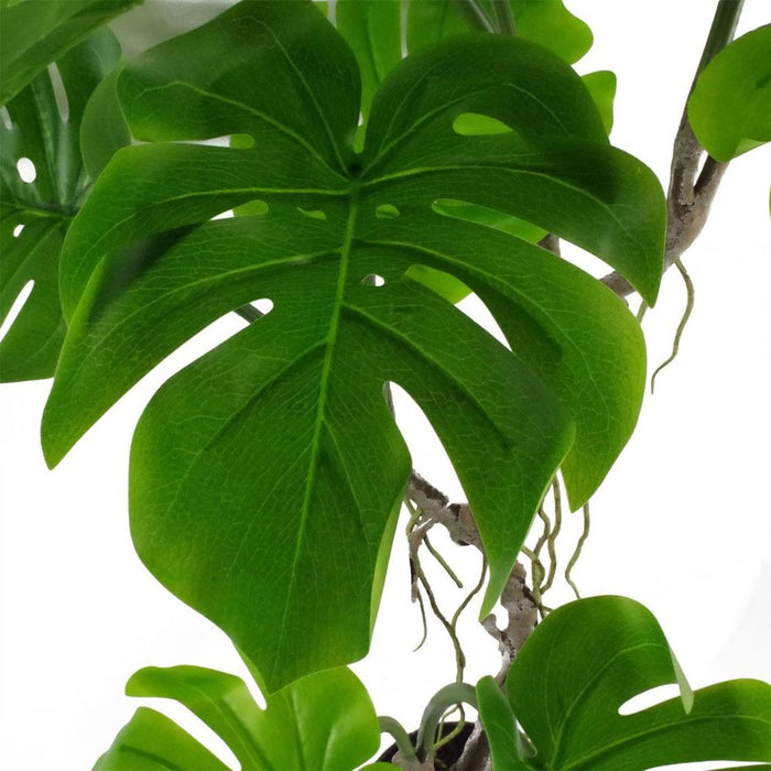 Exquisite 120cm Artificial Monstera Plant - High-Quality Twisted Stem - Realistic Details - Fully Potted - Perfect for Any Space