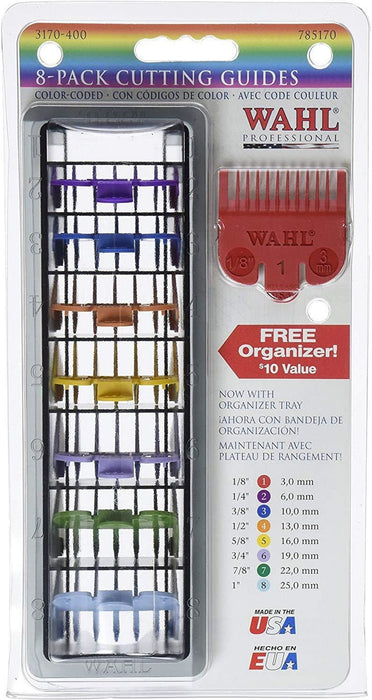 Wahl Multi Coloured Comb Set - High-Quality Attachments for Precision Haircuts. Easily Identifies Cutting Lengths