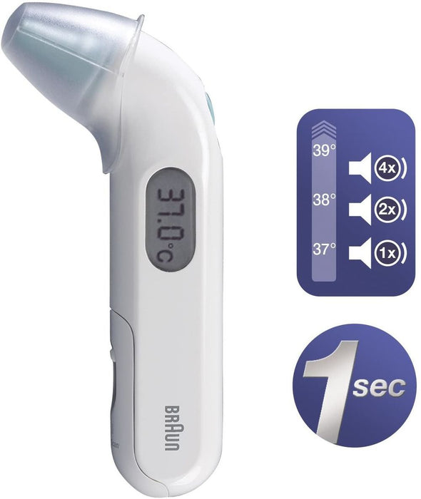 Braun ThermoScan 3 Infrared Ear Thermometer: Accurate & Fast Measurement. Doctor's Favorite