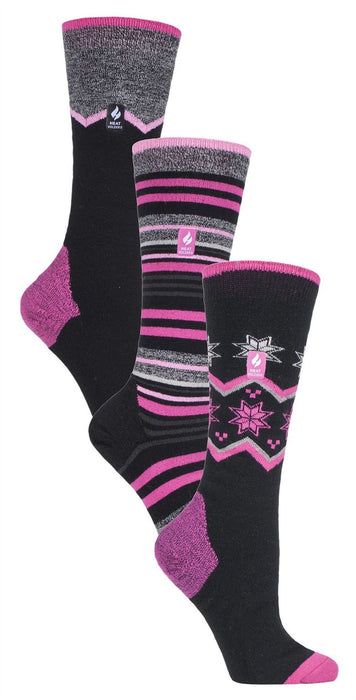 Heat Holders - Ladies 3 PAIRS Ultra Lite Ski Socks