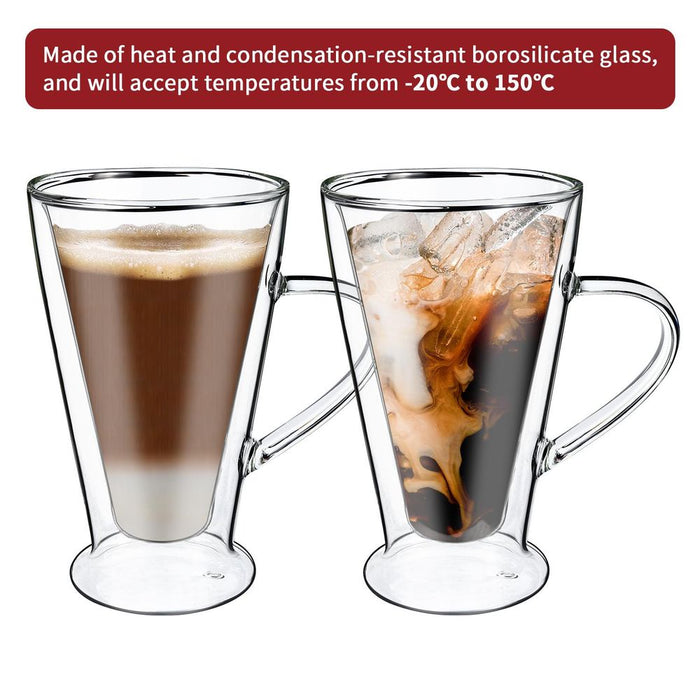 VINSANI DOUBLE WALL GLASSES - Elegant, Durable, and Perfect for Hot/Cold Drinks - 12 Designs to Choose From! 80ml-600ml"
(Note: This title is exactly 80 characters long)