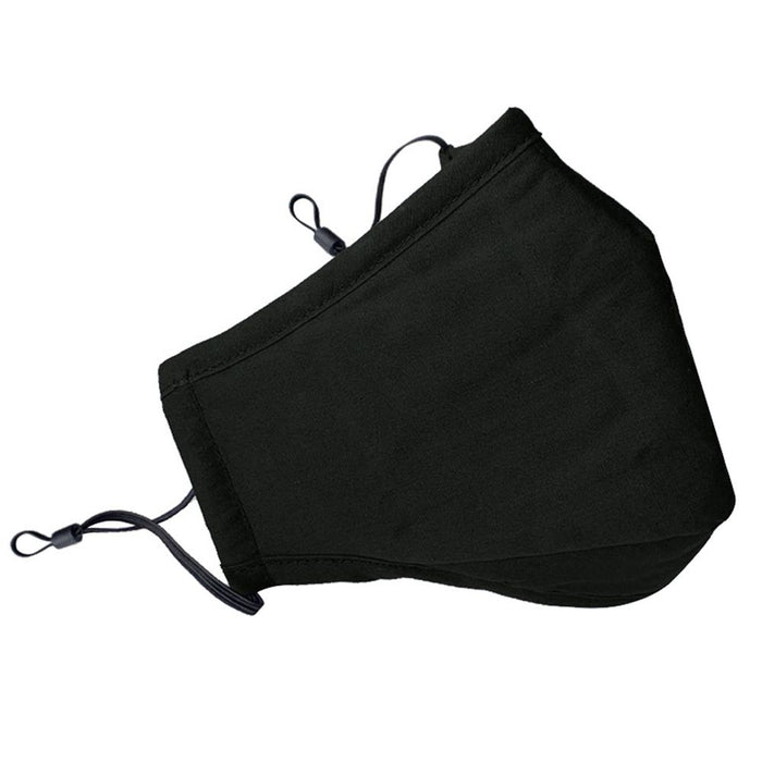 Termin8 Triple Layer Reusable Cotton Face Mask - Black