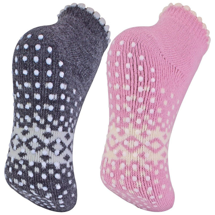 Luxurious Ladies Ankle Slipper Socks - Warm, Soft, Non-Slip