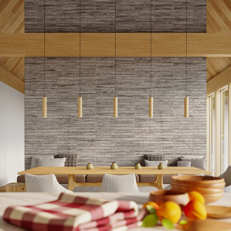 Lino Wood Pendant Lamp - Scandinavian Design - GU10