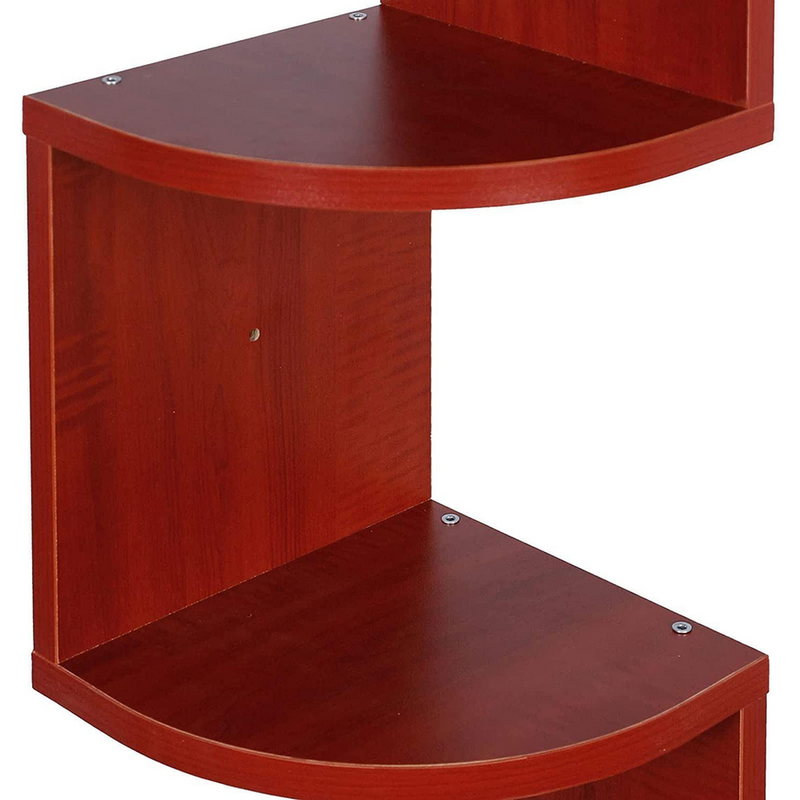 Space-Saving 5 Tier Rustic Corner Shelf - High-Quality & Versatile Storage Solution!