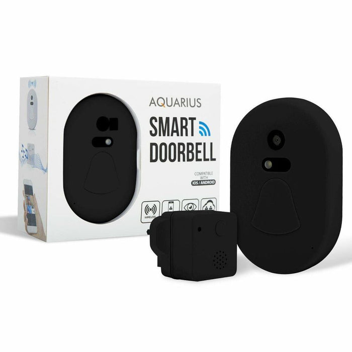 Aquarius Wifi Wireless Smart Camera Doorbell[Black]