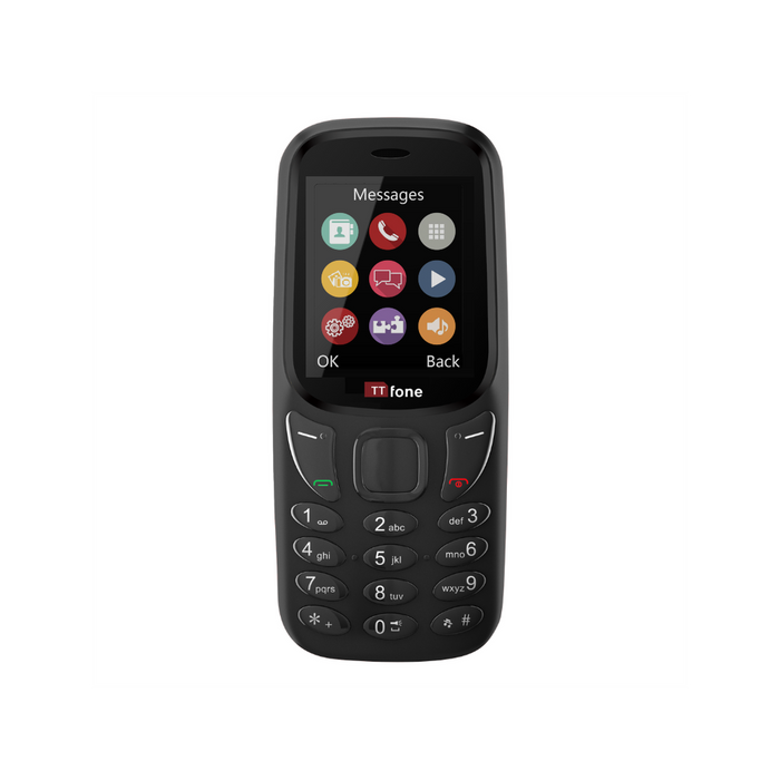 Reliable TTfone TT170 Black Dual SIM - High-Quality, Dual SIM with Mains Charger