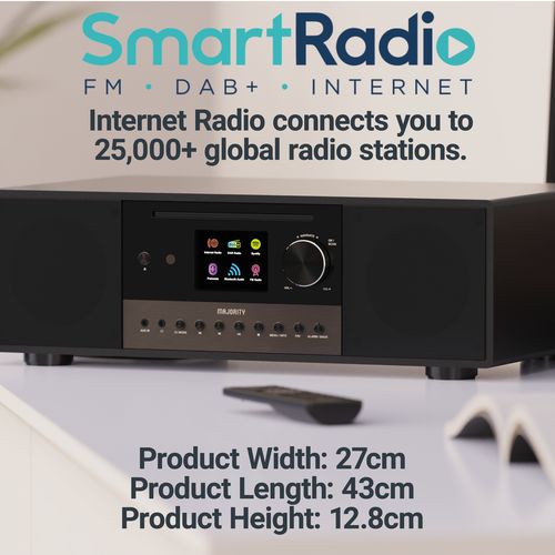 MAJORITY QUADRIGA MUSIC SYSTEM BLACK