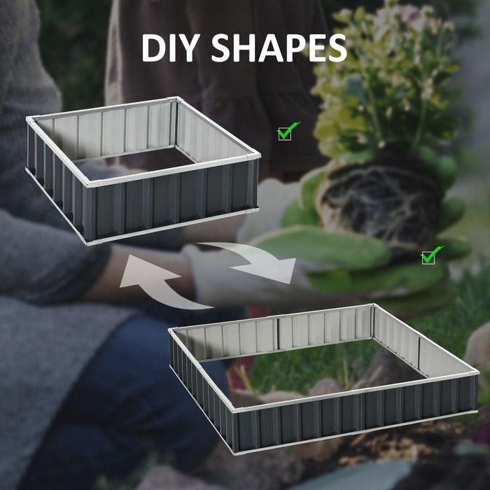 Premium Metal Raised Garden Bed | Steel Planter Box | Gloves Included | 258cmx90cm