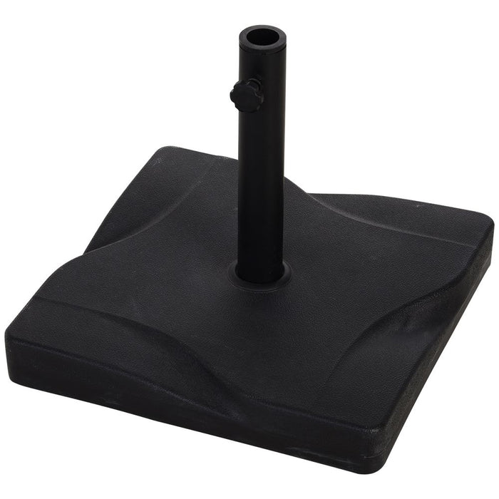 Thick Plastic & Cement Square Parasol Base - 20kg