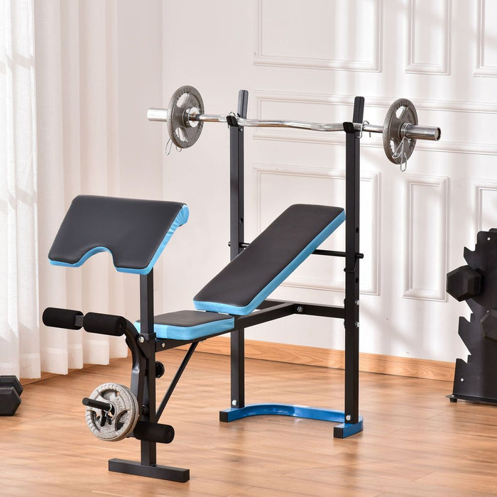 Versatile Adjustable Weight Bench - Build Muscle & Strength at Home Gym - HOMCOM