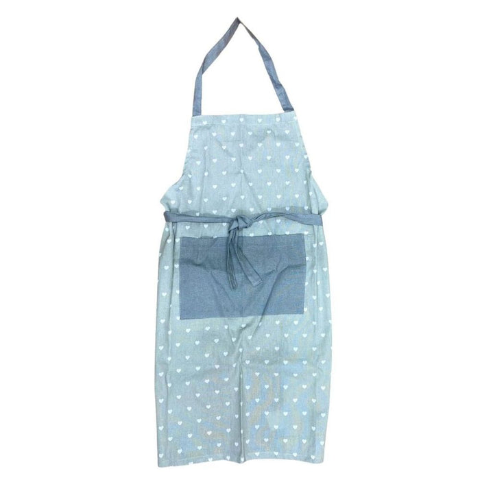 Premium Cotton Grey Heart Print Kitchen Apron