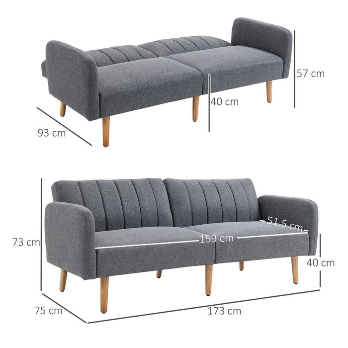 Versatile Adjustable Backrest Sofa Bed - Perfect for Living & Guest Rooms!