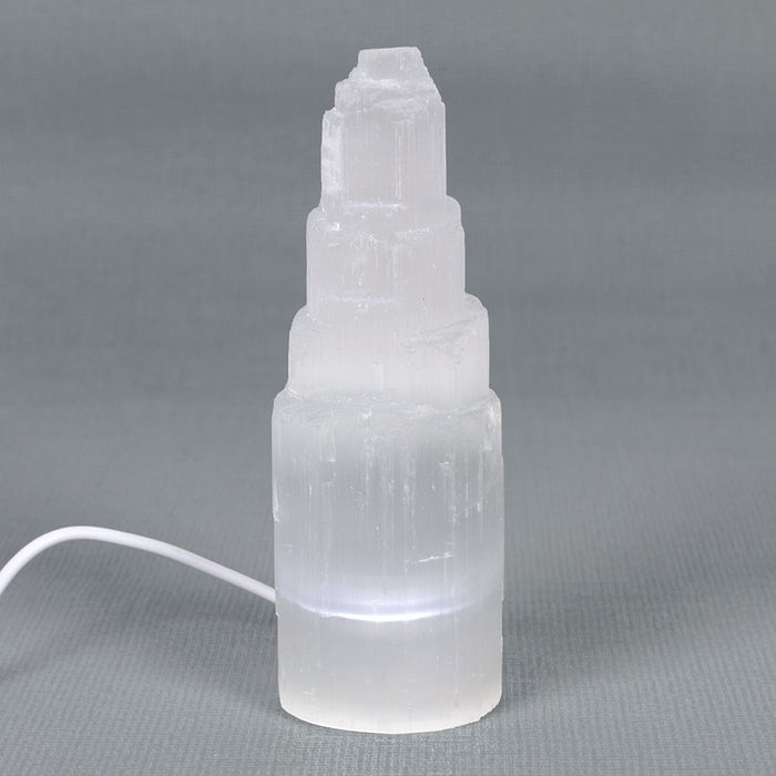 LED Selenite Mountain Lamp