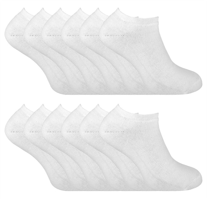 12 Pairs Mens Thermal Trainer Socks