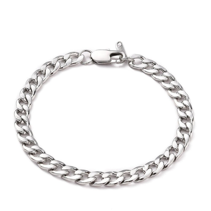 Mens Curb Chain Bracelet | Ideal Birthday or Christmas Gift