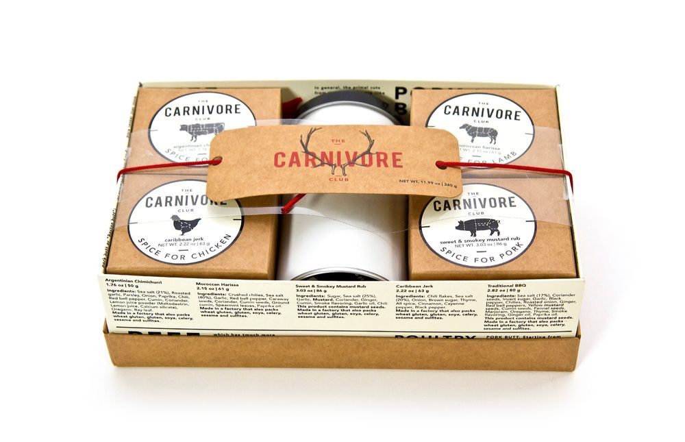 Carnivore Club | Meat Spice Gift Set | Roasts & BBQ Rubs with Handy Shaker