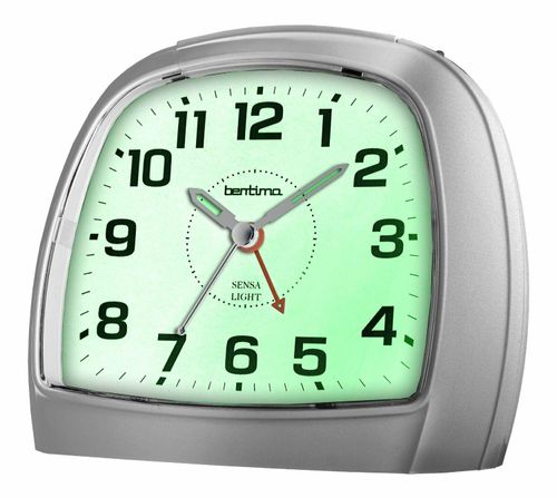 Acctim Sensa Light Three sweep Alarm Clock - Silver - 14697
