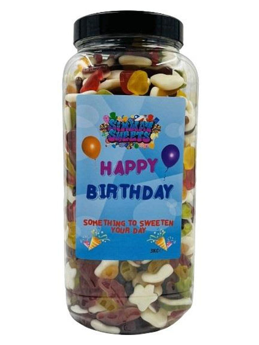 Premium Birthday Candy Jar - 3kg Jelly Mix