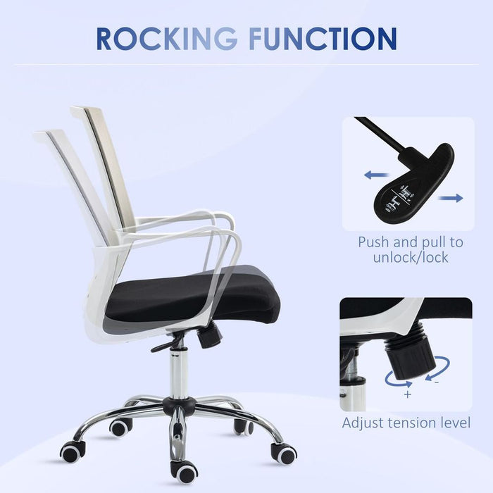 Comfortable & Stylish Vinsetto Mesh Office Chair. Adjustable Height & Swivel Seat for Maximum Support. Buy Now!