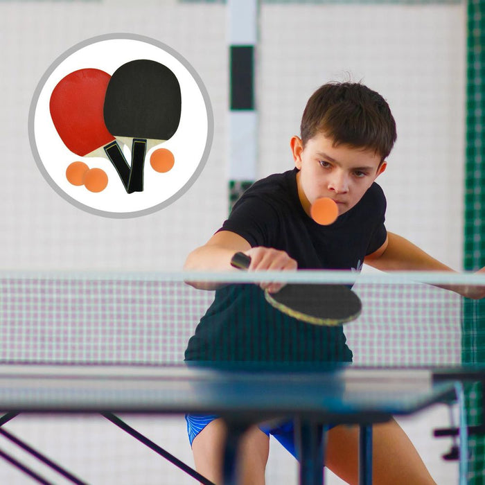 Family Table Tennis Set - Bats, Balls, Net - Ideal for Home Fun!