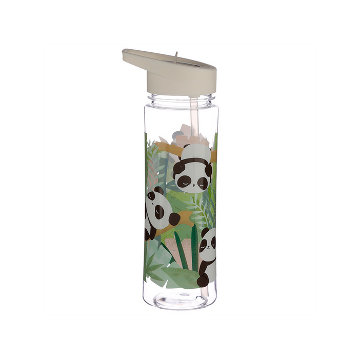 Premium Reusable Panda 550ml Water Bottle | Flip Straw | BPA-Free