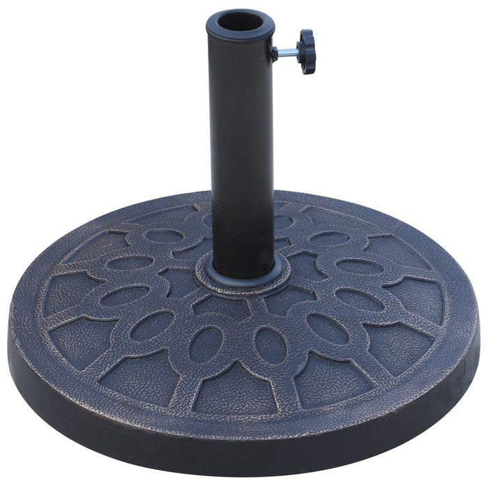 Premium Outsunny 13kg Bronze Tone Resin Garden Parasol Base - High Quality Umbrella Stand Holder for Outdoor Use