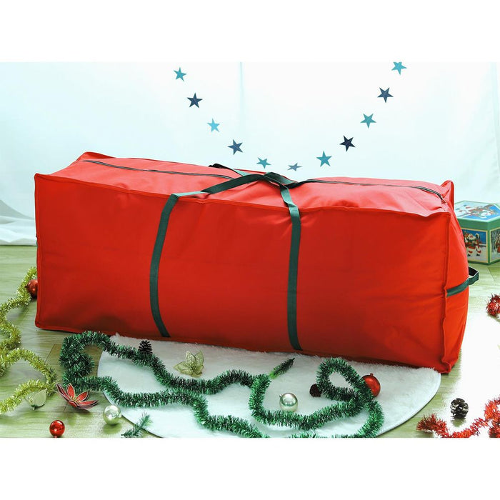Premium Red Xmas Tree Storage Bag - Keeps Your Tree Safe & Dust-Free - Fits Up to 7.5 Ft Trees