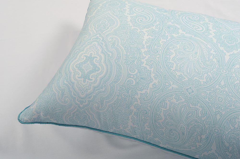 Premium 400 TC Blue Paisley Duvet Set - Cotton Rich, High-Quality