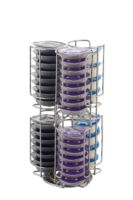 Vinsani Rotating Coffee Capsule Pod Stackable Holder Tower Rack Storage Stand