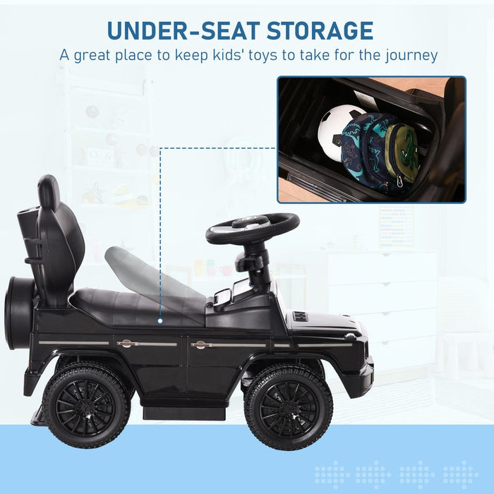 Benz G350 Ride-on Sliding Car Floor Slider Stroller Kids Vehicle, Black HOMCOM