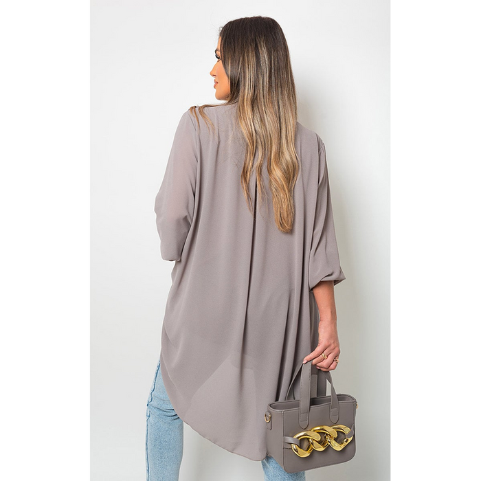 High-Quality Oversized Ruffle Long Sleeve Tops