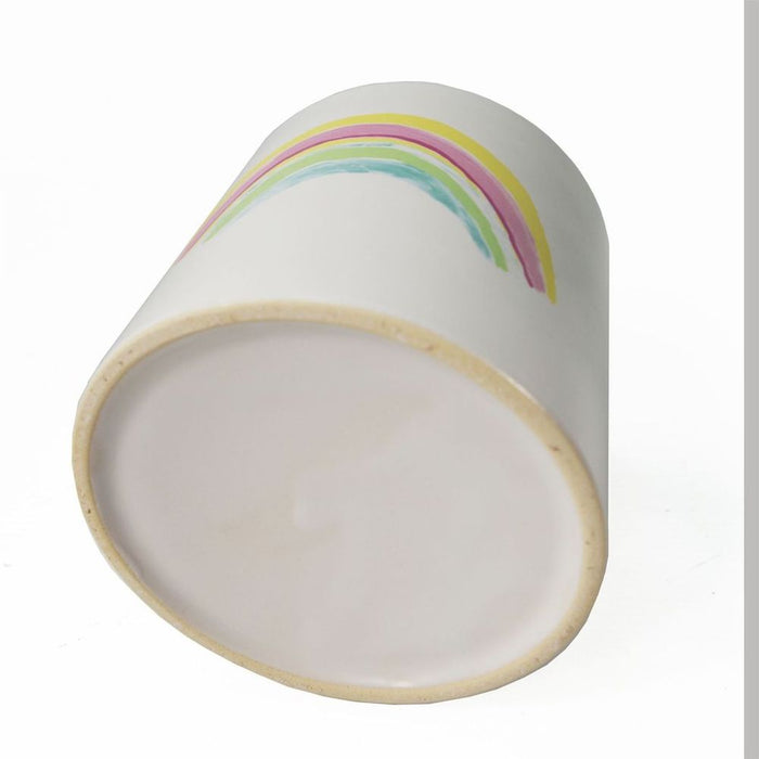 12cm Ceramic Rainbow Multicolour Planter