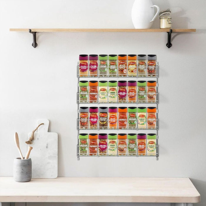 Organize Your Kitchen with VINSANI 4 Tier Herb and Spice Rack - High-Quality and Functional for Everyday Cooking