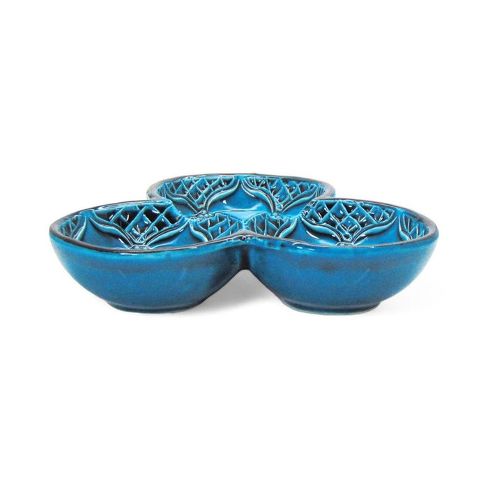 3-in-1 Circles, Green Snack and Dip Bowl, Divided Servings