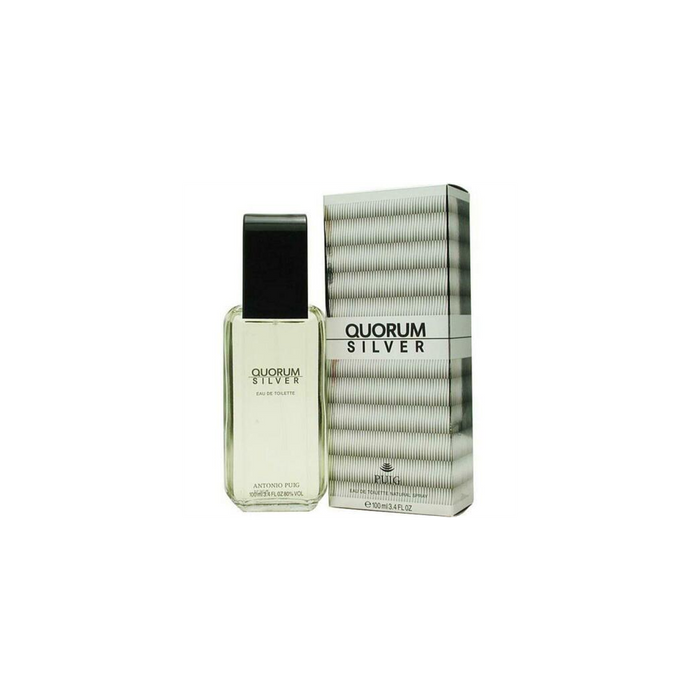 Puig Quorum Silver  Eau De Toilette Spray 100ml