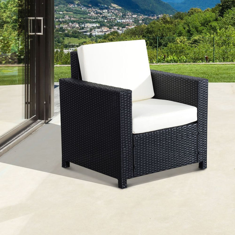 Premium Quality Rattan Outdoor Garden Armchair - Waterproof & Stylish