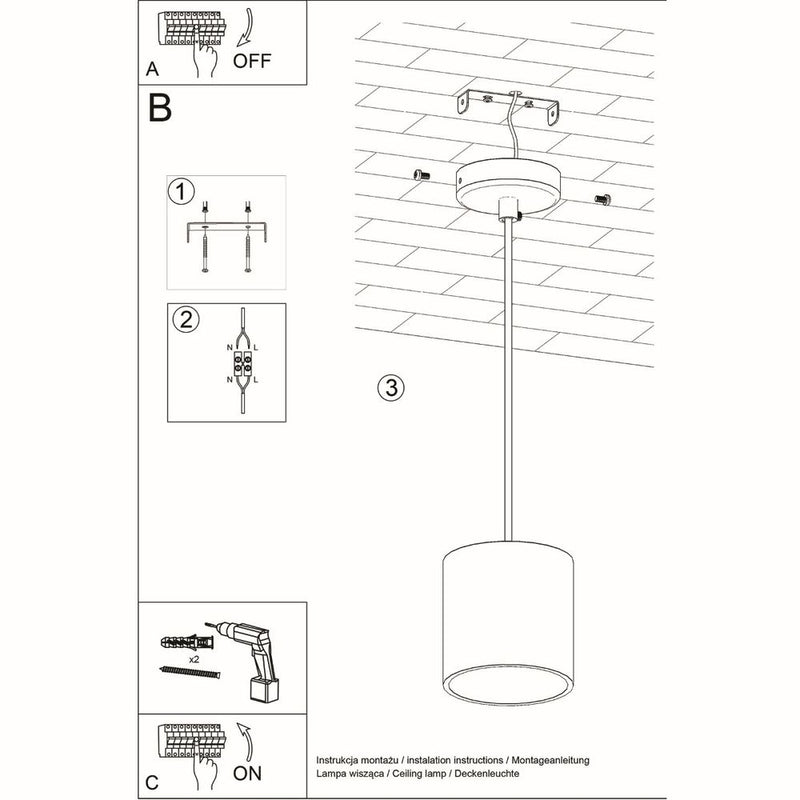 Pendant lamp aluminum Orbis modern Design GU10