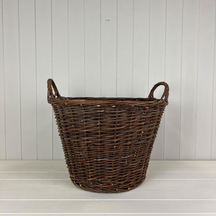 Willow Round Log Basket D50 x H43 x W51cm