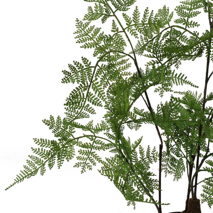 150cm Artificial Natural Extra Large Fern Foliage Plant with Silver Metal Plater