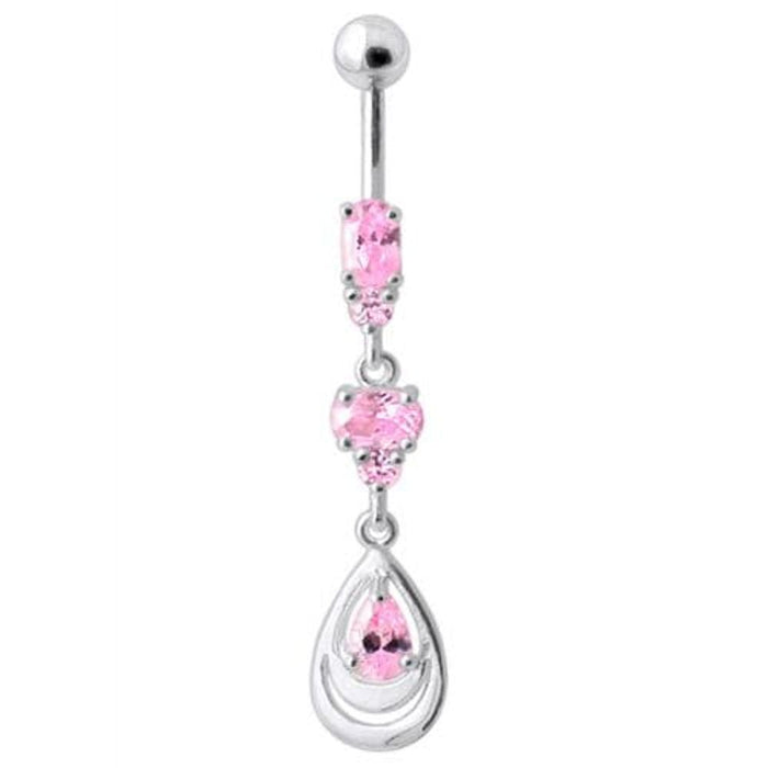 Fancy Jeweled Navel Belly Button Ring