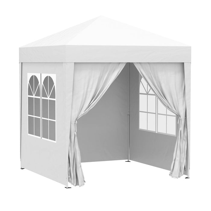 2x2m Garden Pop Up Gazebo Marquee Tent Wedding Canopy - Easy Set-Up, Durable, Portable Carrying Bag