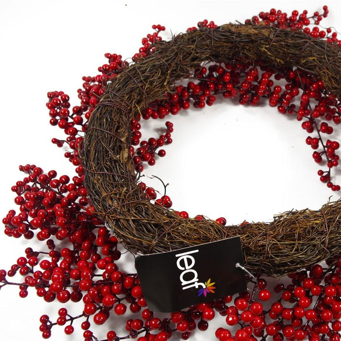 Extra Large Luxury Christmas Red Berry Wreath: 60cm (24") Diameter - Perfect for Door Décor