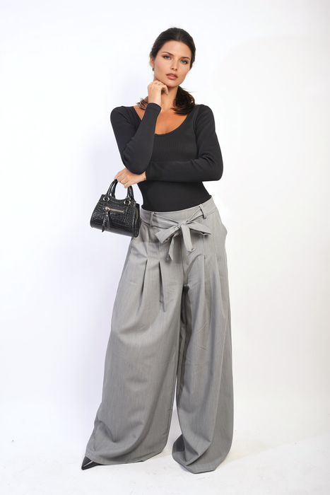 Clara High Waist Belted Wide Leg Trouser - Flattering, Chic, and Versatile Pants for Any Occasion