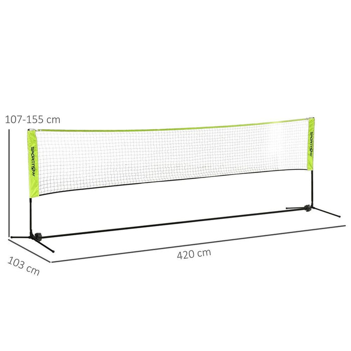 SPORTNOW 4m Badminton Net, Adjustable Sports Net for Tennis, Volleyball