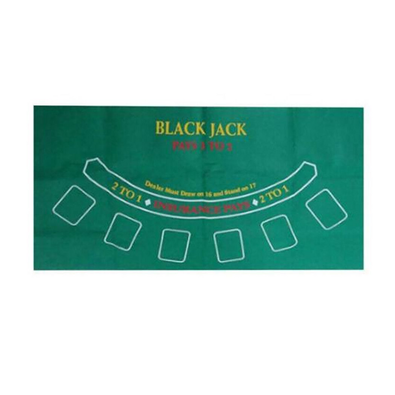 Waterproof Blackjack Roulette Casino Poker Table Top Felt Cloth Cover Mat