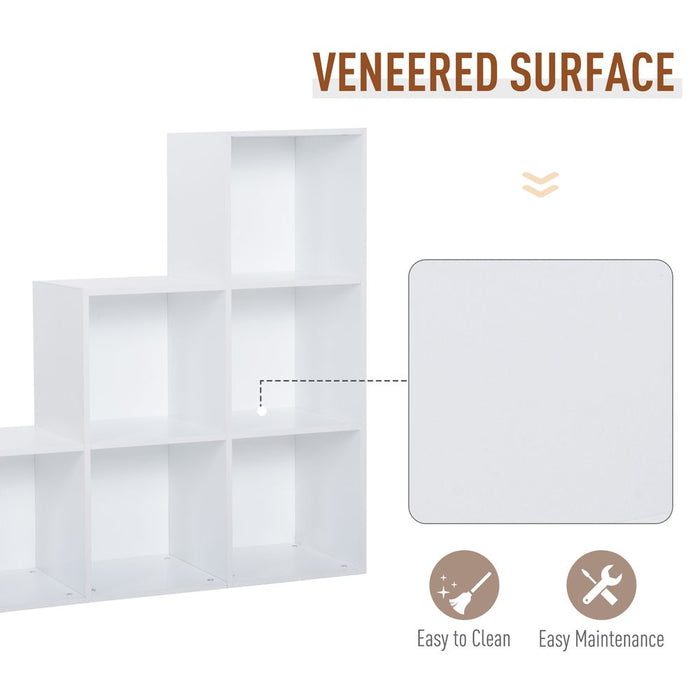 Premium White Storage Cabinet: 6 Cubes, Closet Organiser, 3-Tier Shelf