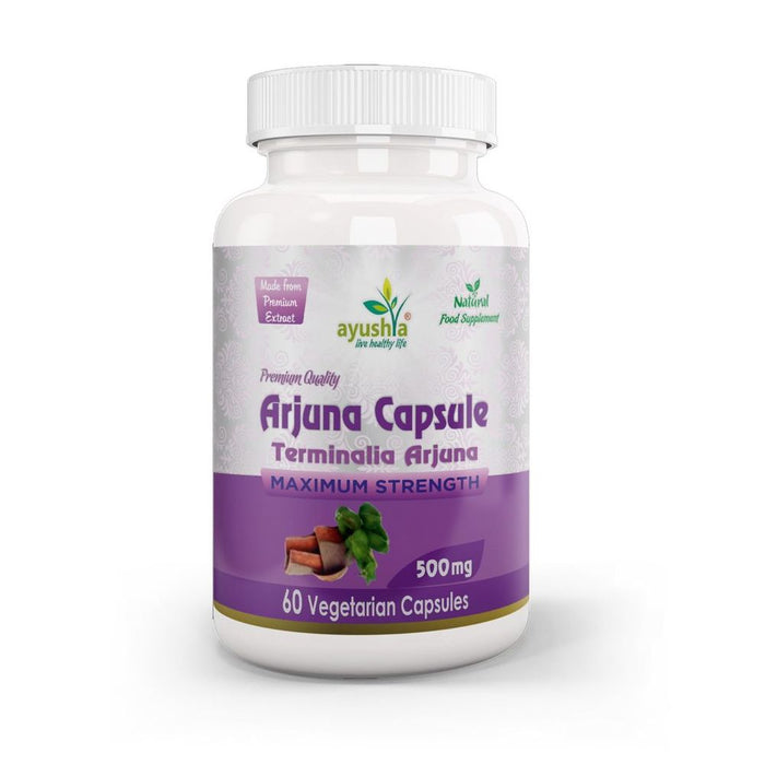 Arjuna Capsule - Guardian of the Heart, Sacred Herb with Bioactive Compounds for DNA Protection & Energy Production