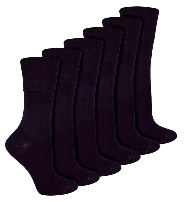 IOMI Footnurse - Ladies 6 Pair Bamboo Non Elastic Socks